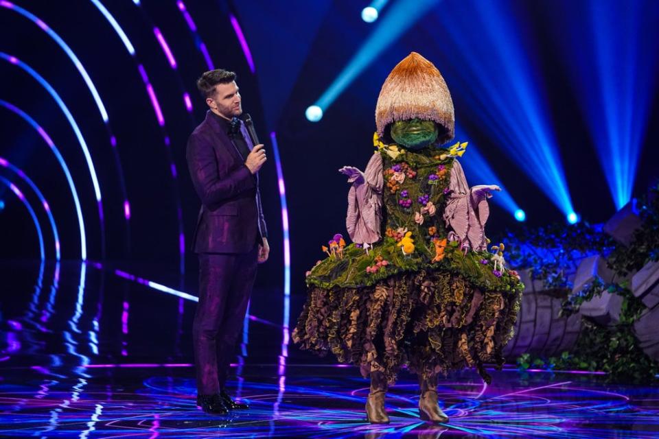 Mushroom with host Joel Dommett (ITV)