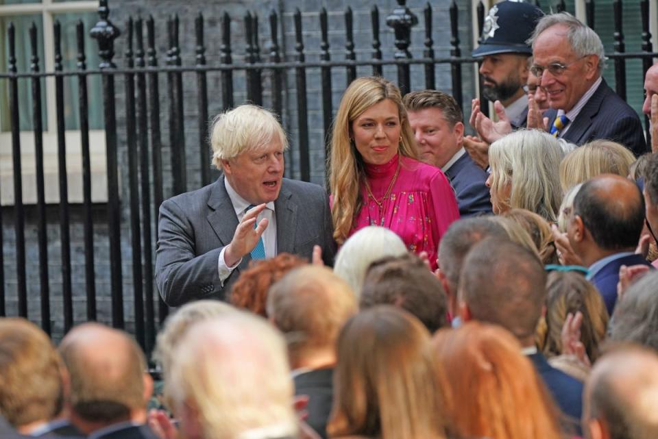 Boris Johnson Delivers Farewell Remarks At No10 (PA)
