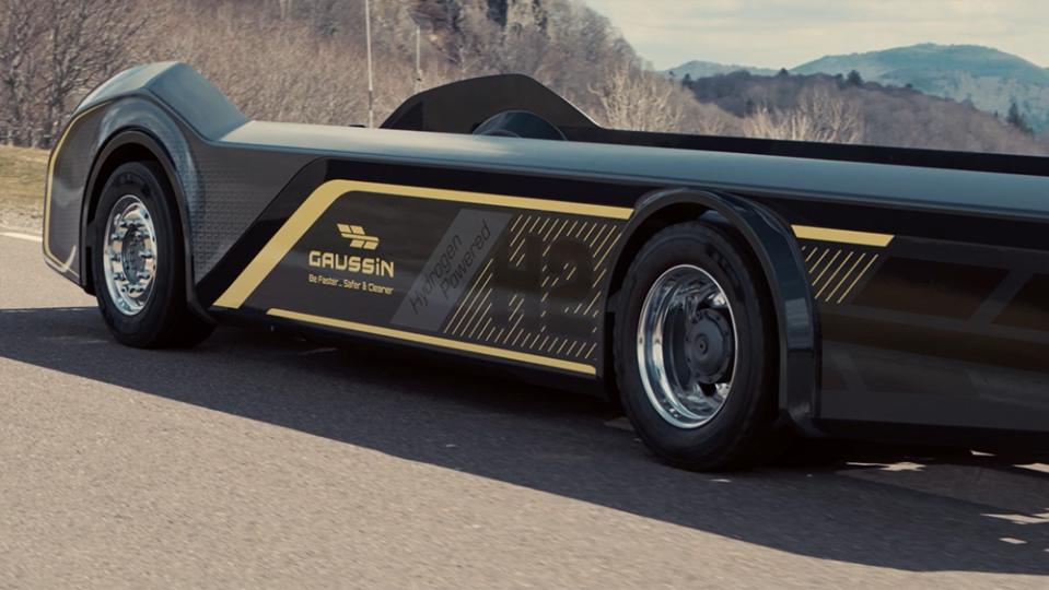 The hydrogen-powered setup offers a range of nearly 500 miles. - Credit: Gaussin