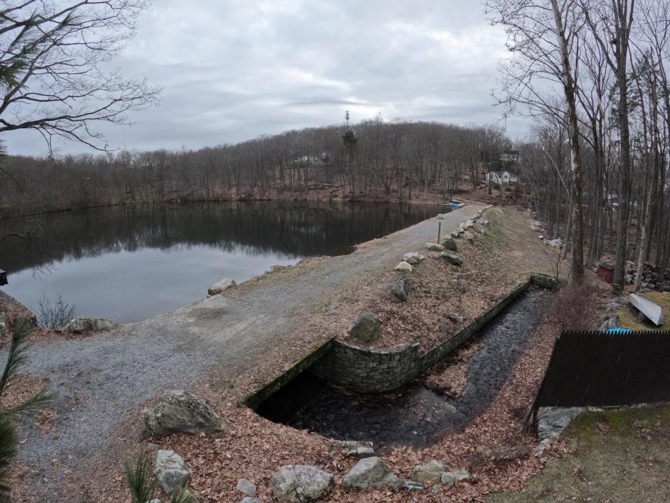 The Pine Grove Lake dam in Sloatsburg March 4, 2024.