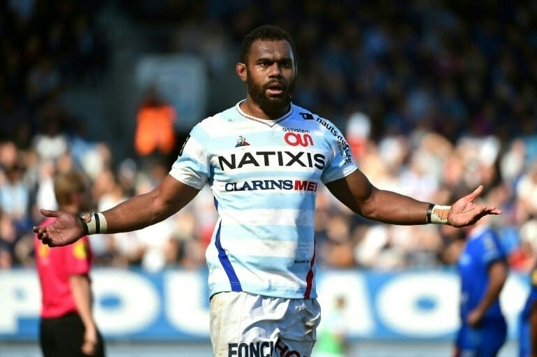 Fijian lock Leone Nakarawa was sacked by Racing 92 for returning late from holidays and now plays for Castres (REMY GABALDA)