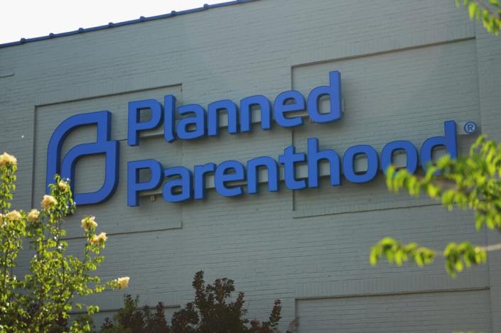 The exterior of a Planned Parenthood Reproductive Health Services Center is seen on May 31, 2019 in St Louis, Missouri. (Photo by Michael Thomas/Getty Images)