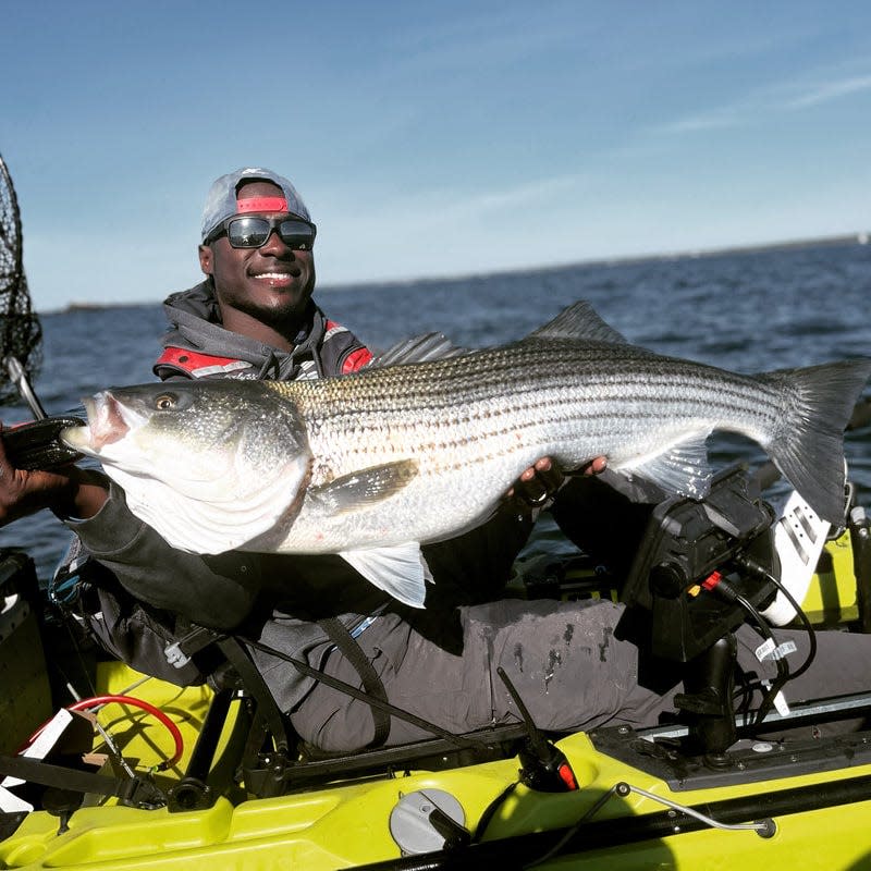 Learn more about kayak fishing for stripers, false albacore and ground fish from expert guide Dustin Stevens of Kayak Fishing Adventures during a seminar on Monday.