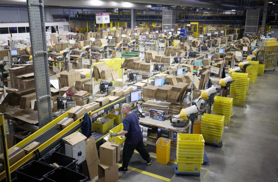 Black Friday: The Amazon warehouse gearing up for sales (PA)