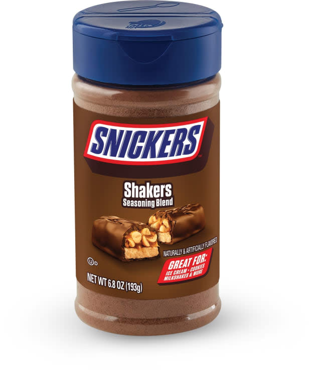 <p><a href="https://bgfoods.com/brands/snickers-shakers-seasoning-blend" rel="nofollow noopener" target="_blank" data-ylk="slk:B&G Foods;elm:context_link;itc:0;sec:content-canvas" class="link ">B&G Foods</a></p>