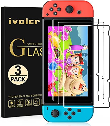 ivoler 3-Pack Tempered Glass Screen Protector for Nintendo Switch (Amazon / Amazon)