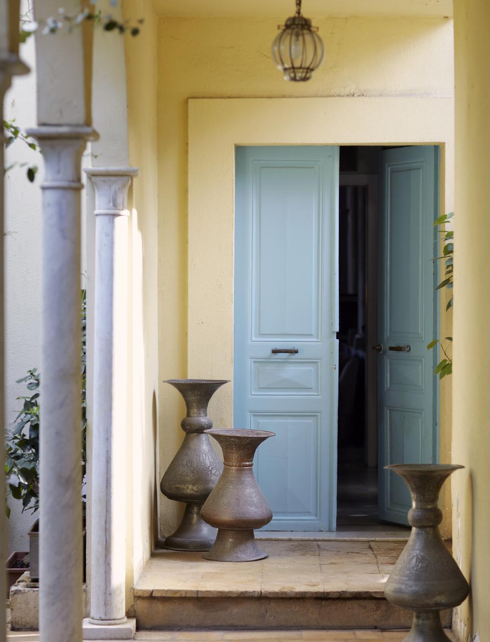 The modest entrance to Daouk’s magnificent house.