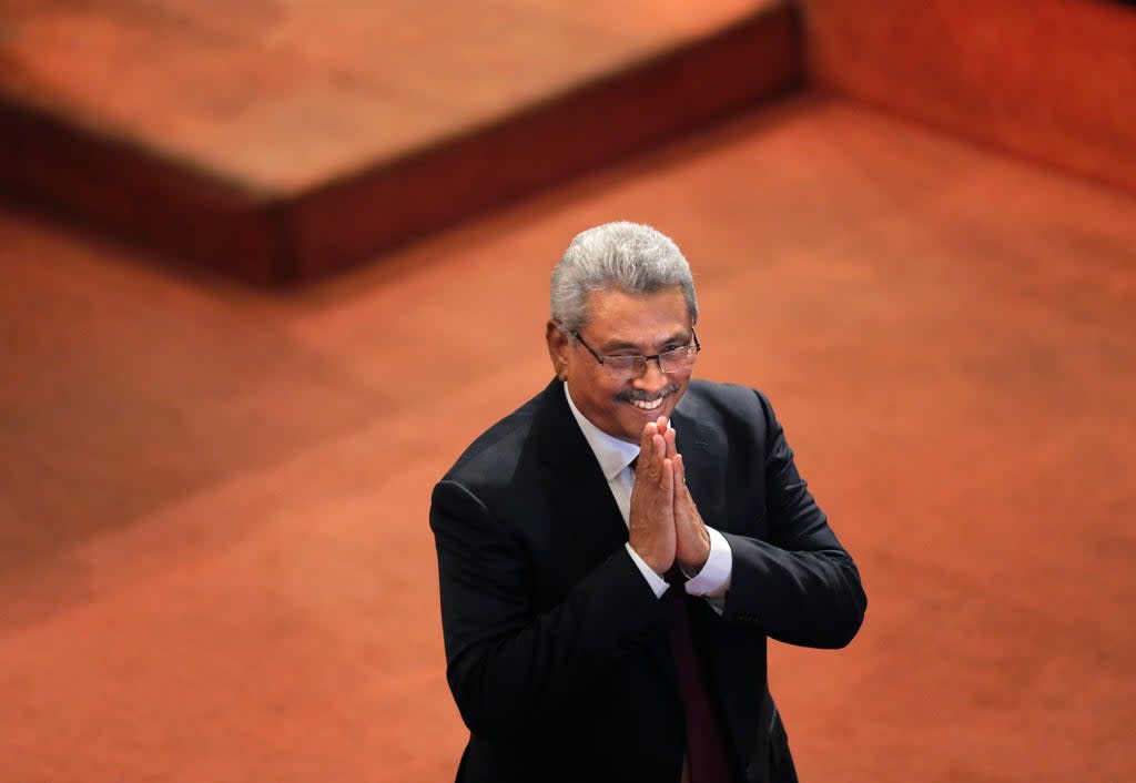 Sri Lanka President (Copyright 2020 The Associated Press. All rights reserved.)