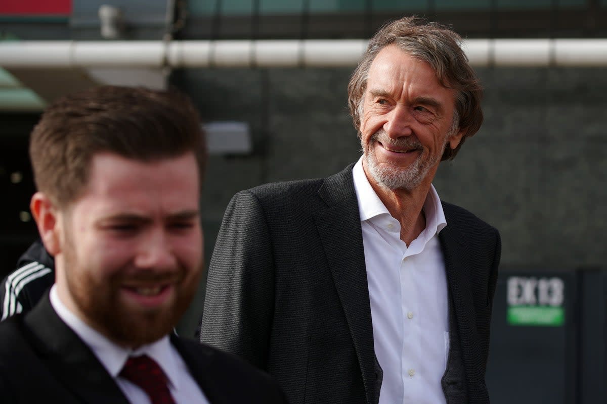 Prospective Manchester United owner Sir Jim Ratcliffe visited Old Trafford on Friday (Peter Byrne/PA) (PA Wire)
