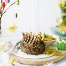 <p>A real showstopper, this roast lamb recipe is surprisingly quick and easy. <br><br><strong>Recipe: <a href="https://www.goodhousekeeping.com/uk/food/recipes/herbed-crown-roast-lamb" rel="nofollow noopener" target="_blank" data-ylk="slk:Herbed crown roast of lamb" class="link ">Herbed crown roast of lamb</a></strong><br><br><br></p>