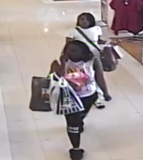 The Richmond County Sheriff's Office is searching for two women wanted for questioning in relation to the shooting in Dillard's at the Augusta Mall.