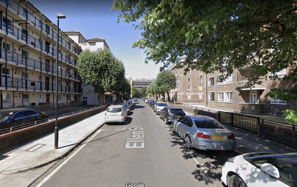 Ellen Street in Whitechapel, London. (Google)