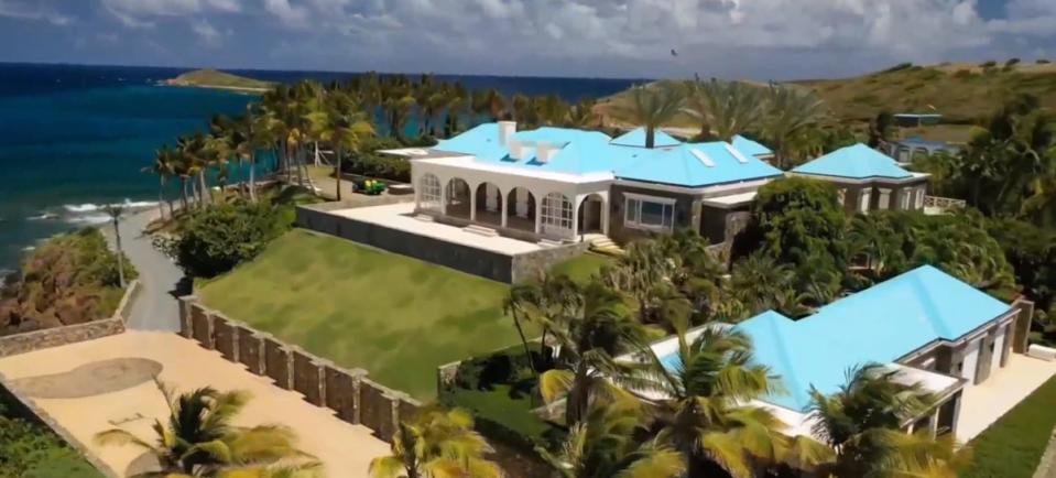 Jeffrey Epstein’s private Caribbean island, Little St James, part of the US Virgin Island (NBC News)