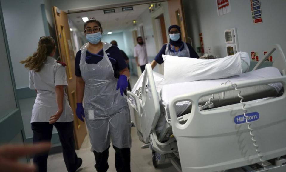 Medical staff at the Royal Blackburn teaching hospital.