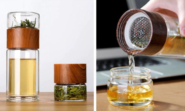 Best Tea Infuser Bottle 2023: Perlure's Portable Loose Leaf Tea Infuser