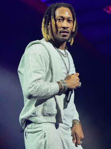 <p>Prince Williams/Wireimage</p> Future performs during "On Big Party Tour" on March 17, 2023 in Sunrise, Florida.