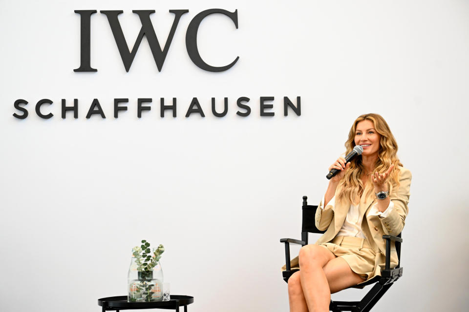 Gisele Bündchen during the IWC live talk.