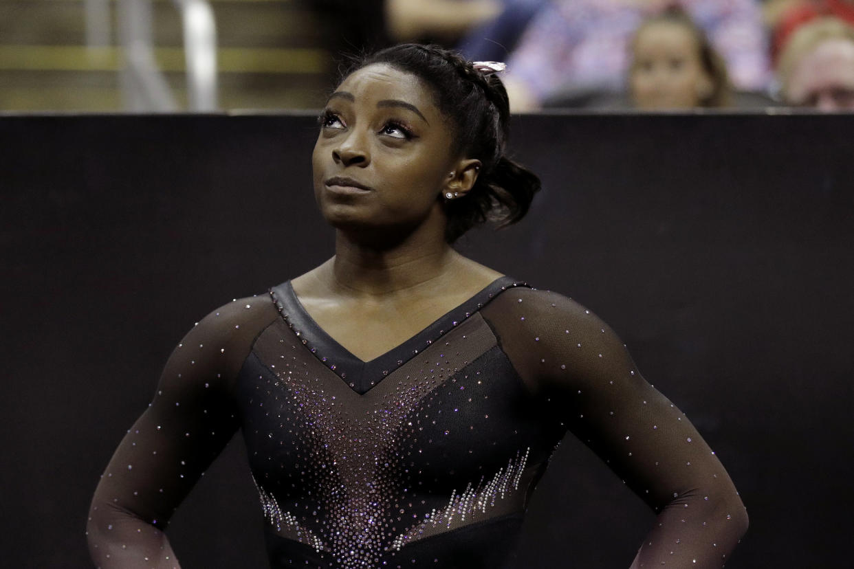 Simone Biles spoke out for the first time on Sunday since her brother was arrested and charged with murder last week.