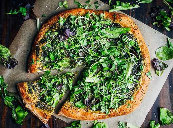 Green Goddess Pizza