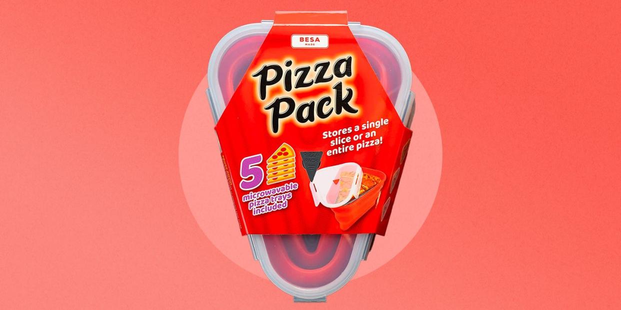 pizza pack store a slice or a whole pizza in this microwavable, collapsable pizza tray