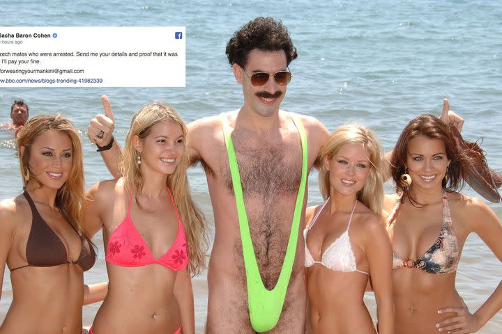 Borat reivindica la vigencia del 'mankini