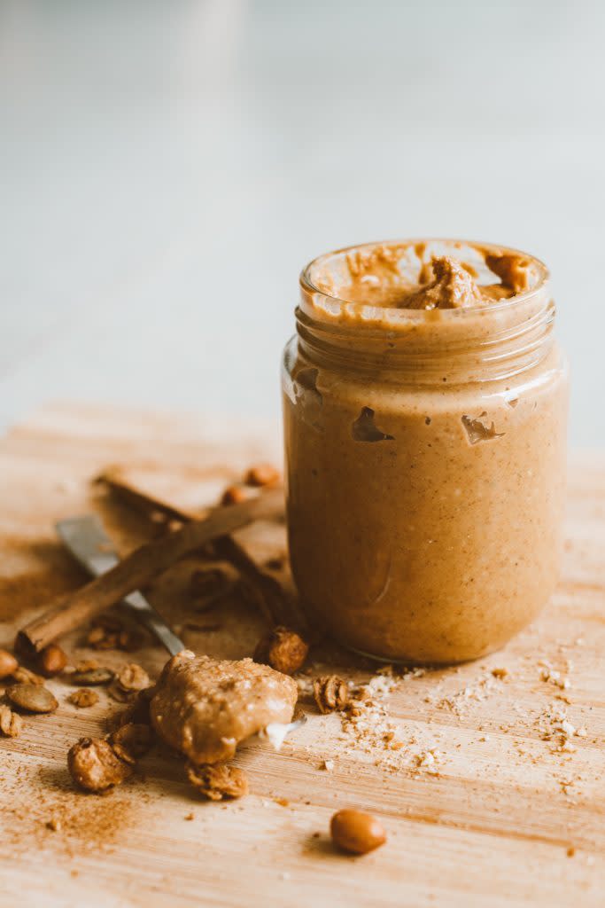 A jar of peanut butter