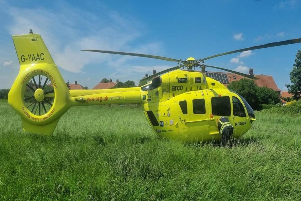 A man has been airlifted to hospital with serious injuries after a crash in Barlby near Selby <i>(Image: Newsquest)</i>