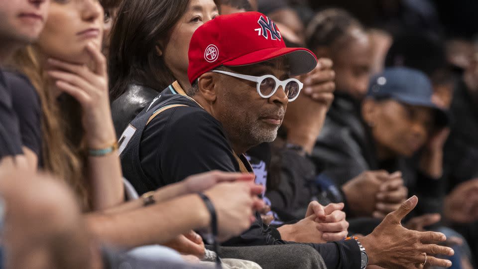 Film director Spike Lee attends Game 1 between the New York Liberty and the Las Vegas Aces. - Corey Sipkin/AP