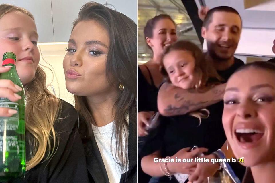 <p>Nicola Peltz Beckham/Instagram</p> Selena Gomez hangs out with her sister Gracie, Brooklyn and Nicola Peltz Beckham at Beyoncé