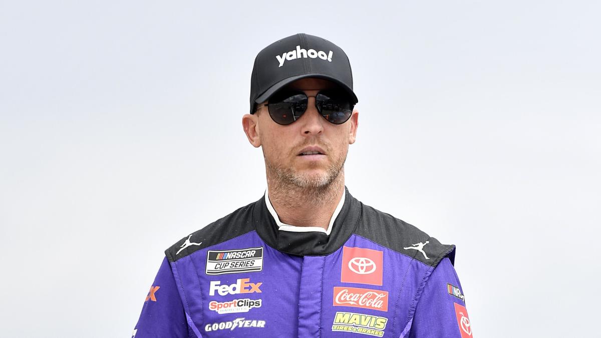 Denny Hamlin to start on pole at Michigan after Cup qualifying canceled by rain