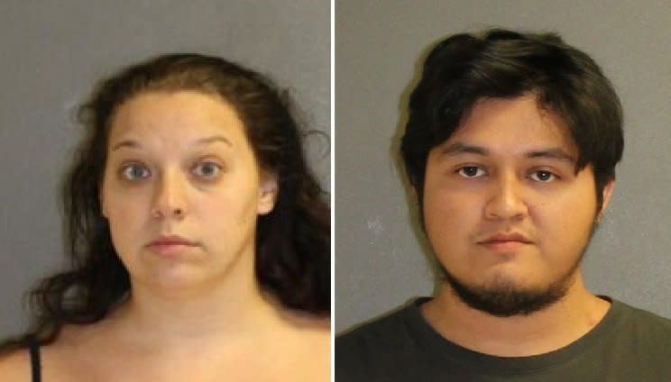 Amanda Ramsey, 30, and her boyfriend, Louis Rosas Nunez, 22, were arrested in Volusia County on Tuesday. (Photo: Volusia County Sheriff's Office)