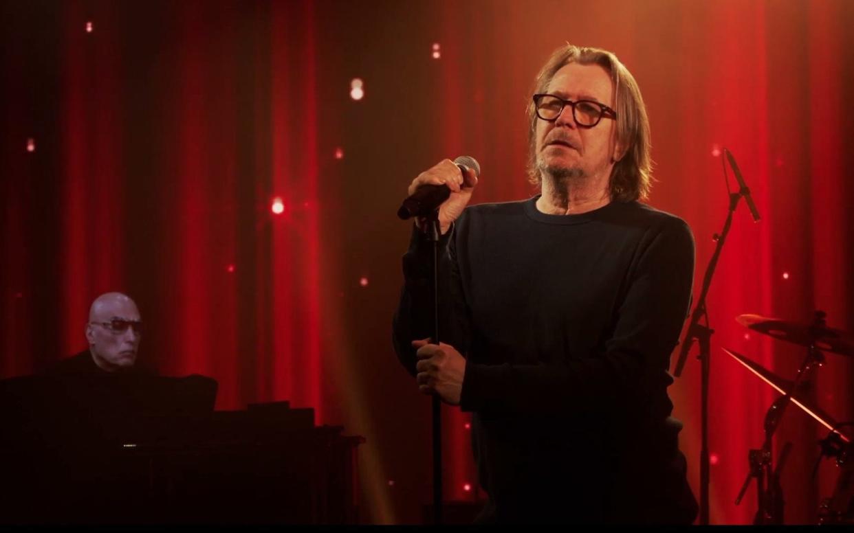 The actor Gary Oldman was among the star-studded cast performing David Bowie classics and obscurities - Rolling Live