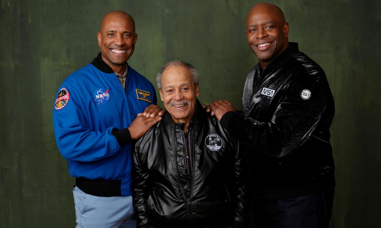 <span>Victor Glover, Ed Dwight and Leland Melvin</span><span>Photograph: Chris Pizzello/Invision/AP</span>
