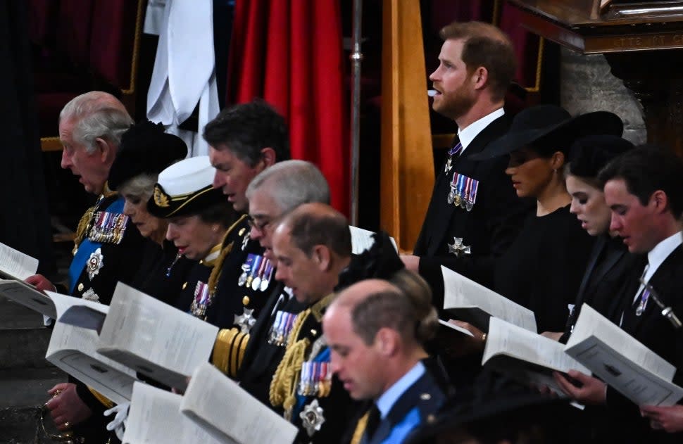 Royals at funeral