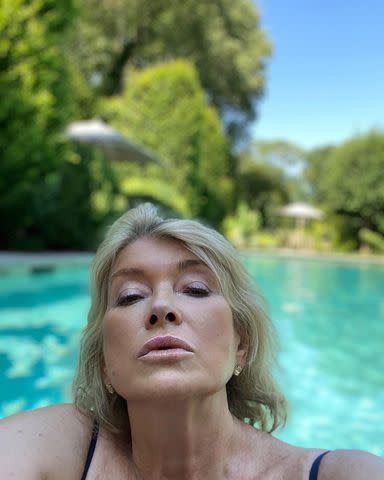 <p>marthastewart/Instagram</p> One of Martha Stewart's sultry selfies