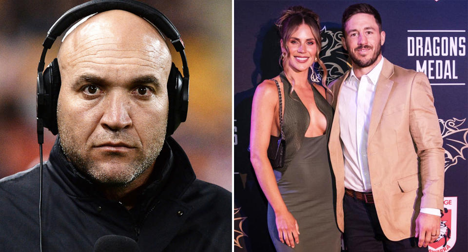 Gorden Tallis alongside Ben Hunt and his wife.