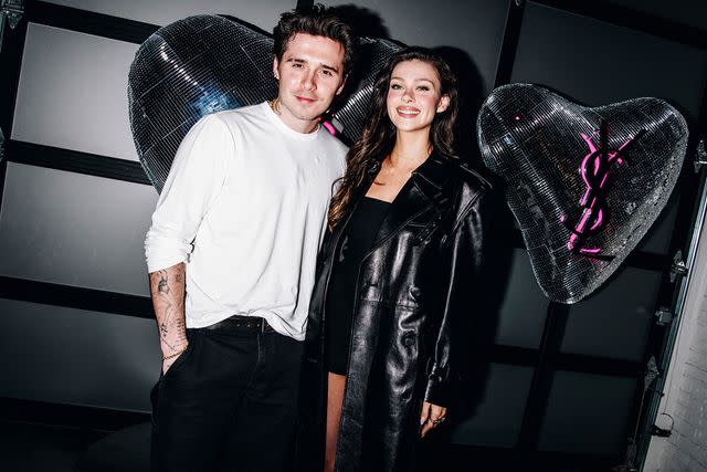 <p>Nina Westervelt/WWD via Getty Images</p> Brooklyn Beckham and Nicola Peltz