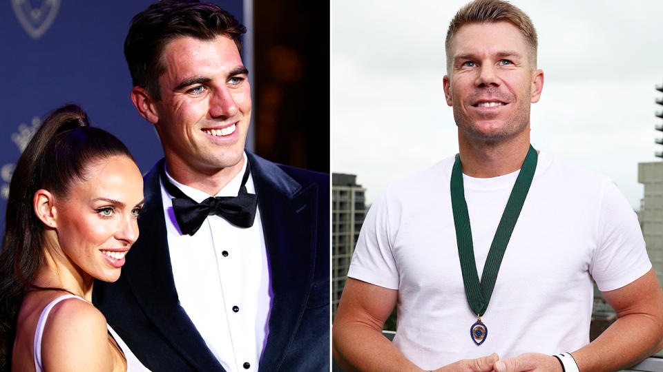 Pat Cummins and David Warner, pictured here at the Australian Cricket Awards.