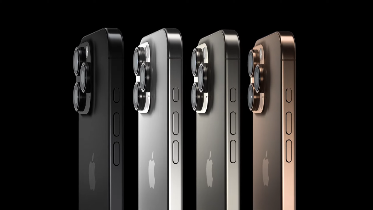 Four new finishes for the iPhone 16 Pro.