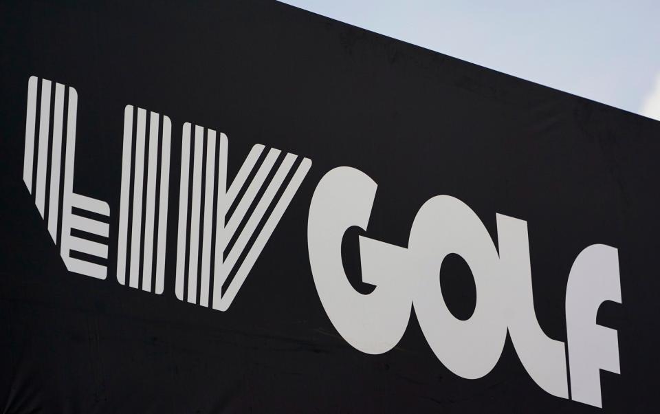 Signage for LIV Golf - Seth Wenig/AP