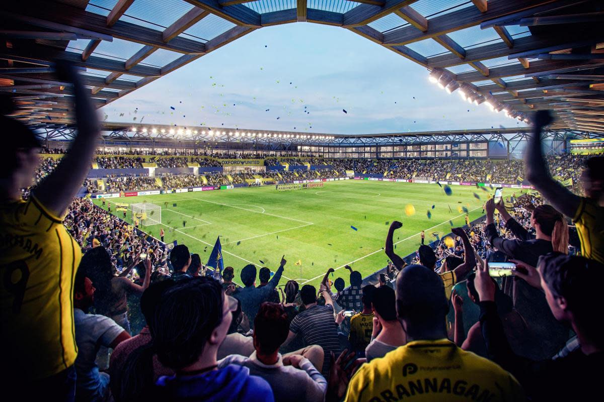 Previously released CGI image of what the proposed stadium could look like <i>(Image: Oxford United)</i>