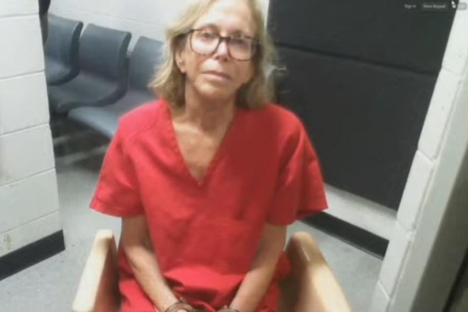Donna Adelson has been in jail just over two weeks, but claims she has been subjected to ‘cruel and inhumane conditions’ (Leon County Detention Facility/Law&Crime livestream)