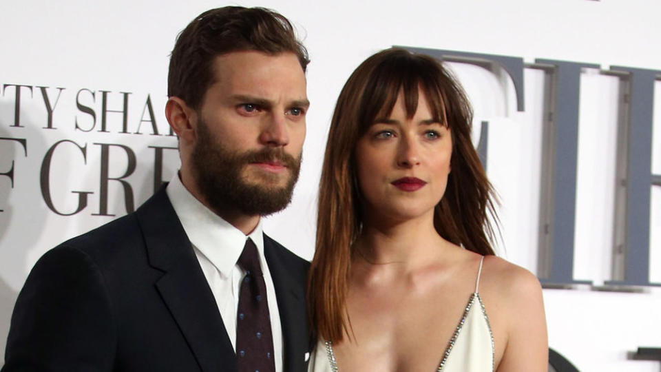 Jamie Dornan und Dakota Johnson bei der UK-Premiere von "Fifty Shades of Grey"