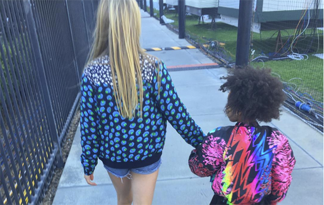 Gwyneth Paltrow Instagrammed this picture of Apple and Blue Ivy.