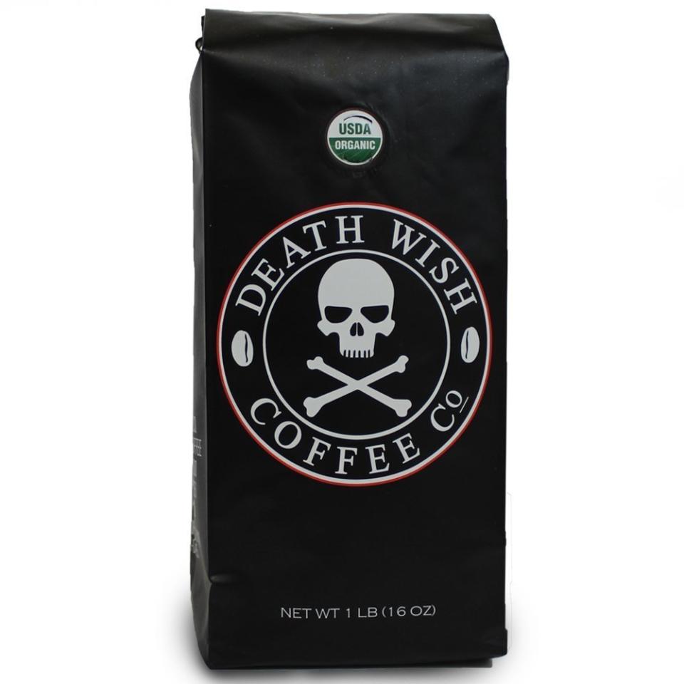 Get the <a href="http://www.deathwishcoffee.com/collections/death-wish-coffee/products/death-wish-coffee">world's strongest coffee</a>.