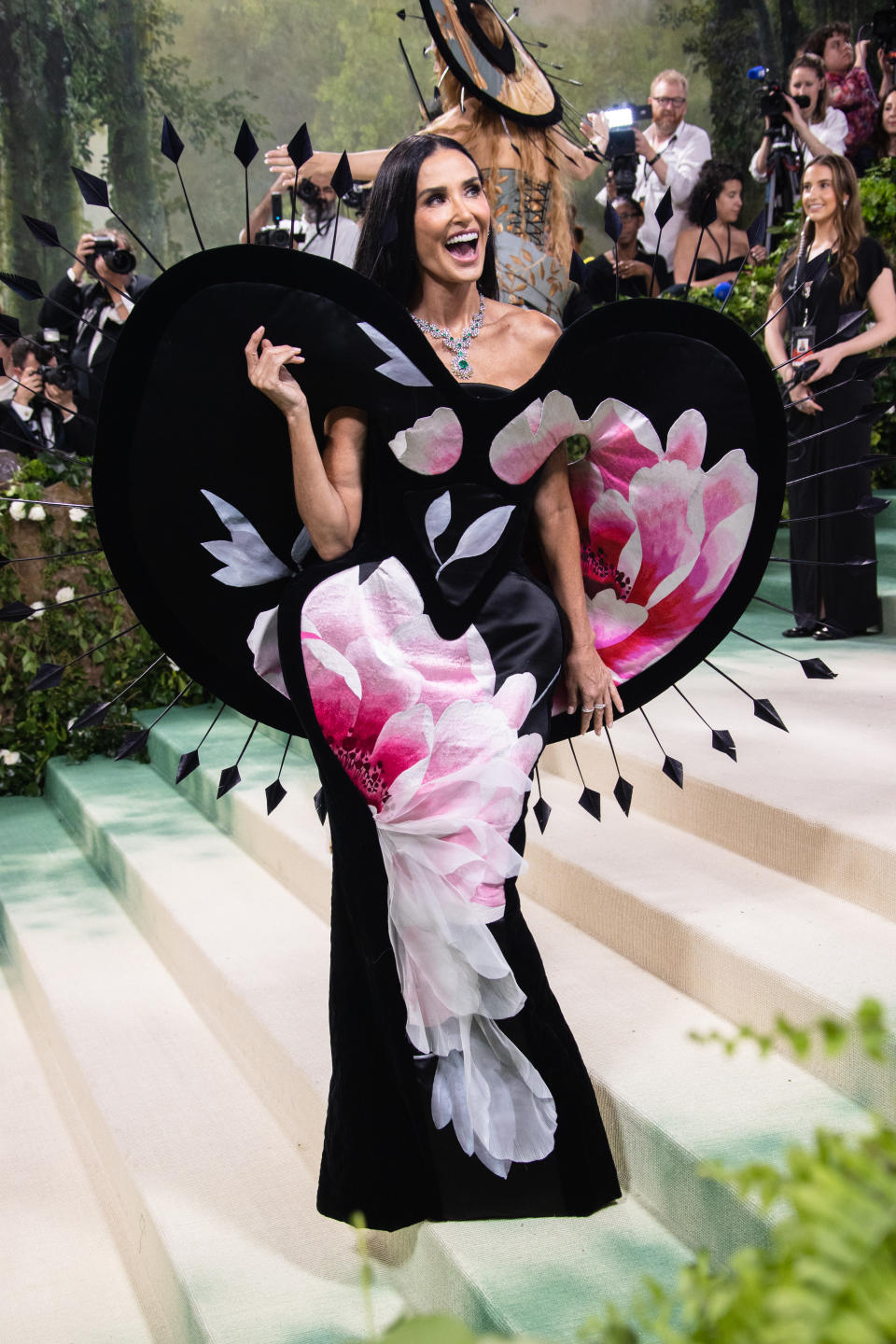 Demi Moore at the 2024 Met Gala: "Sleeping Beauties: Reawakening Fashion" held at The Metropolitan Museum of Art on May 6, 2024 in New York City.