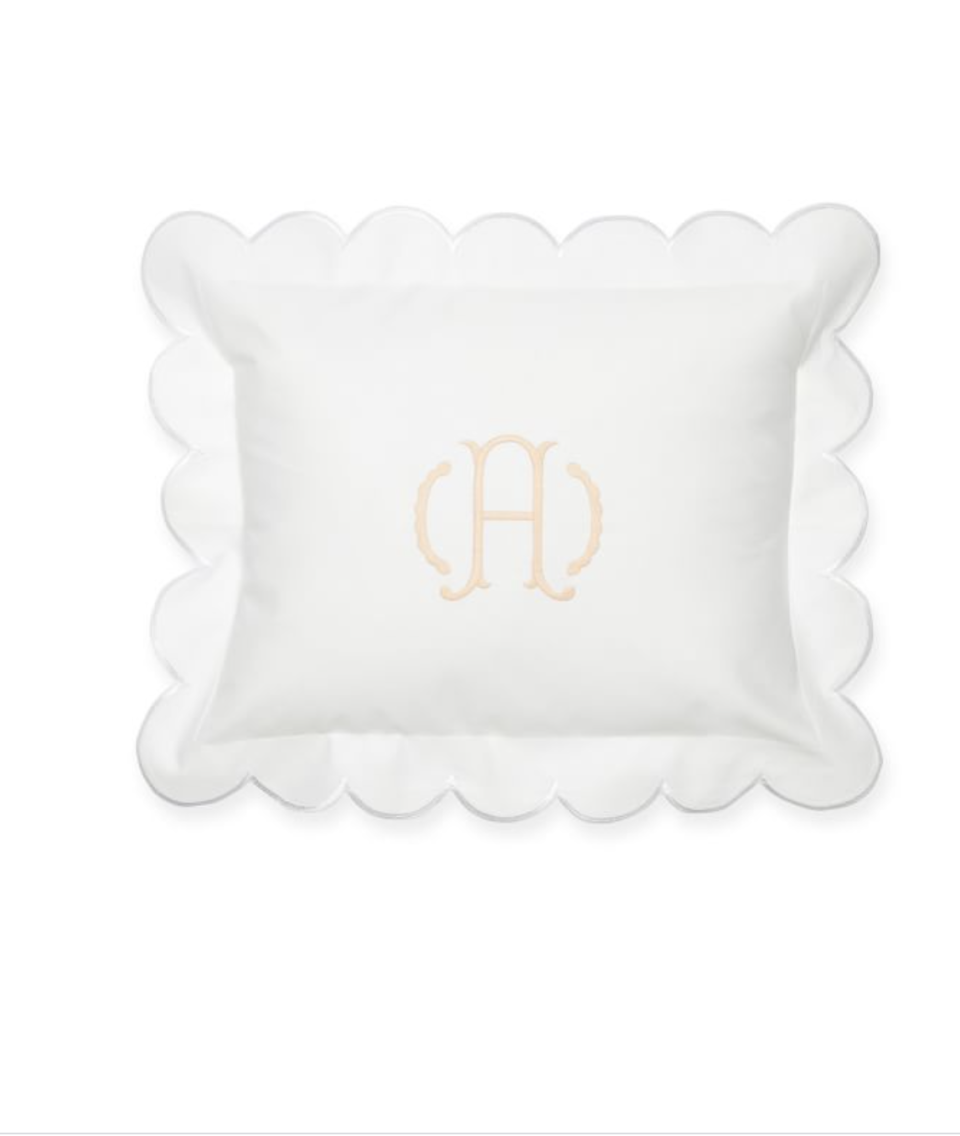 4) Boudoir Scalloped Pillow