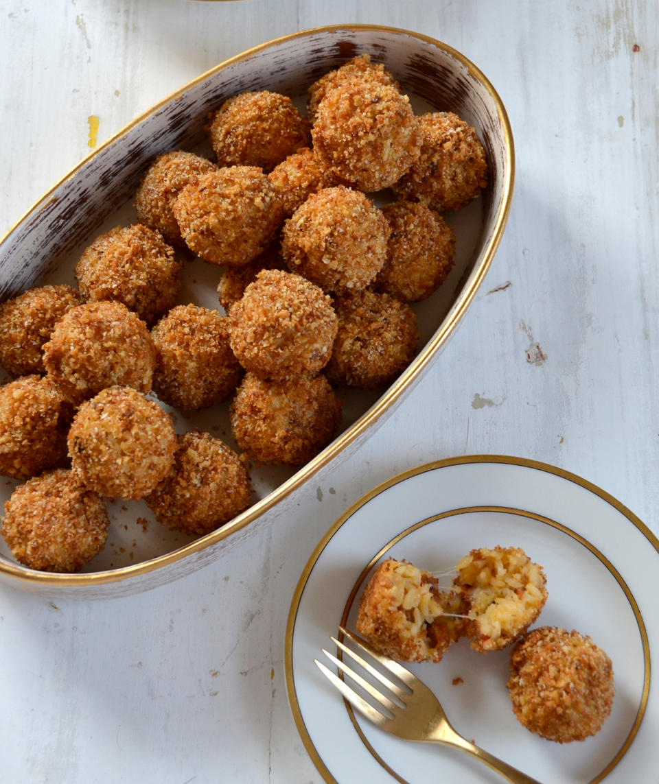 Mini Sausage and Parmesan Rice Balls