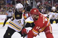 NHL: Boston Bruins at Calgary Flames