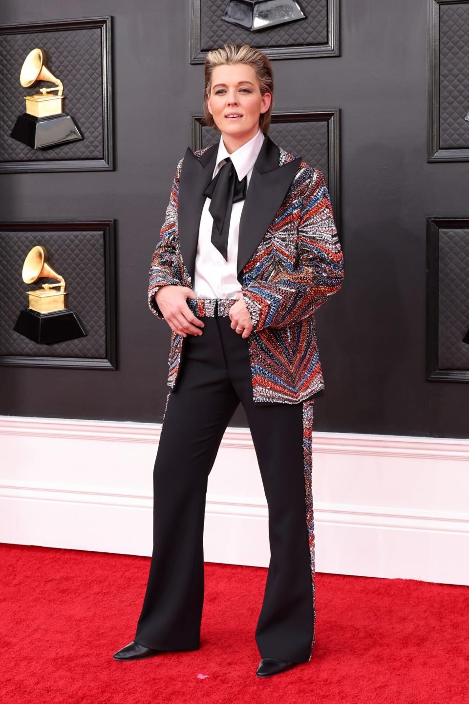 Brandi Carlile 2022 Grammy Awards red Carpet